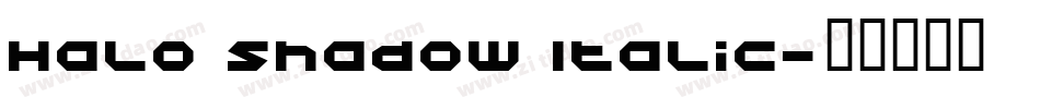 Halo Shadow Italic字体转换